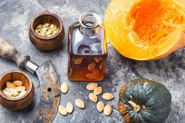 Pumpkin Seed Oil Benefits: Pumpkin Seed oil for hair growth, pumpkin seed oil health benefits, natural remedies, and benefits of pumpkin seed oil for skin