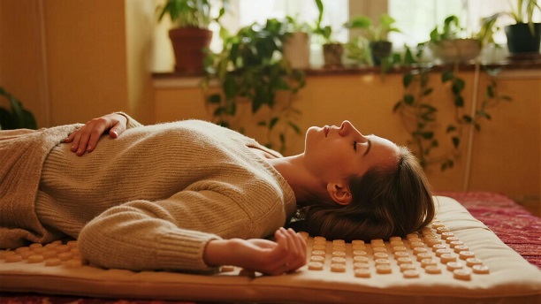 Acupressure Mat Benefits - Dr. McLee Tembo at NFH Clinic Acupressure Mat Benefits: Pain Relief, Better Sleep & Stress Reduction Naturally - Acupressure Mat Benefits: Do They Really Work for Pain, Stress & Sleep? Discover how acupressure mats help relieve back and neck pain, reduce stress, improve sleep, and boost circulation. Learn benefits, safety tips, and how to use one correctly.