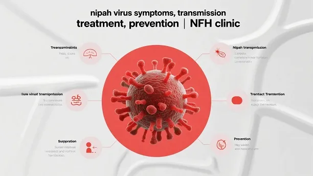 Nipah Virus Symptoms Transmission Treatment Prevention - Dr. McLee Tembo, NFH Clinic Nipah Virus: Symptoms, Transmission, Treatment, and Prevention Learn the warning signs of Nipah virus infection, how it spreads, available treatments, survival outcomes, and proven prevention strategies. Trusted medical guidance from NFH Clinic.